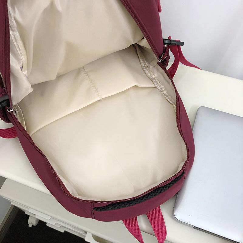 Schoolbag female large capacity simple Japanese ins junior high school student backpack Korean version ins Harajufeng casual backpack