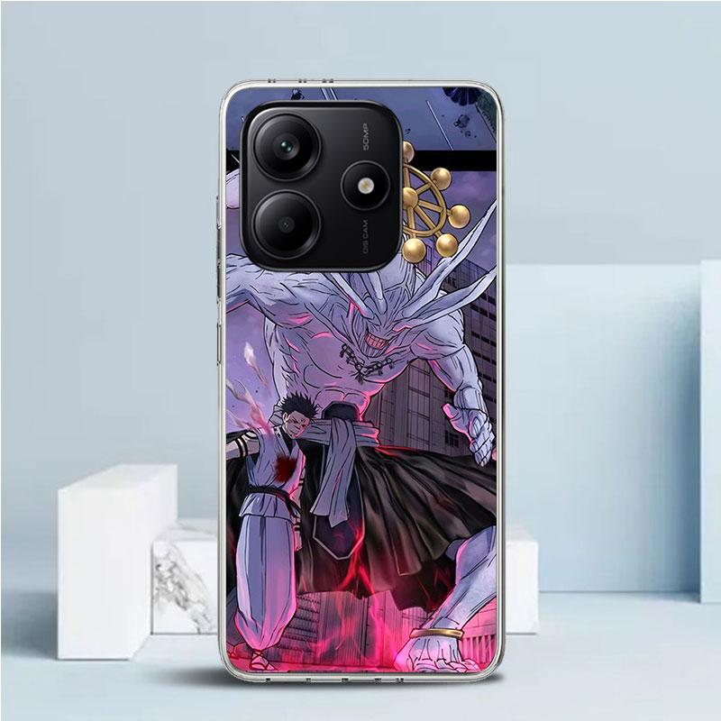 Kaisen J-Jujutsu Sukuna Mahoraga Phone Case For Xiaomi Redmi Note 15 14 14S 13 12S 12 Pro Plus 11S 11 11T 11E 10S 10 + Soft TPU