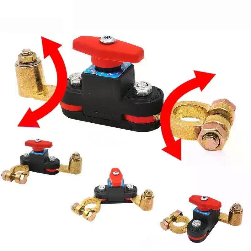 Single Set of 360 Degree Rotating Disconnect Car Battery Switch; Anti-Power-Off Circuit Breaker
