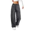 Pantaloni Casual Larghi da Donna – Pantaloni Cargo Asciugatura Rapida con Coulisse