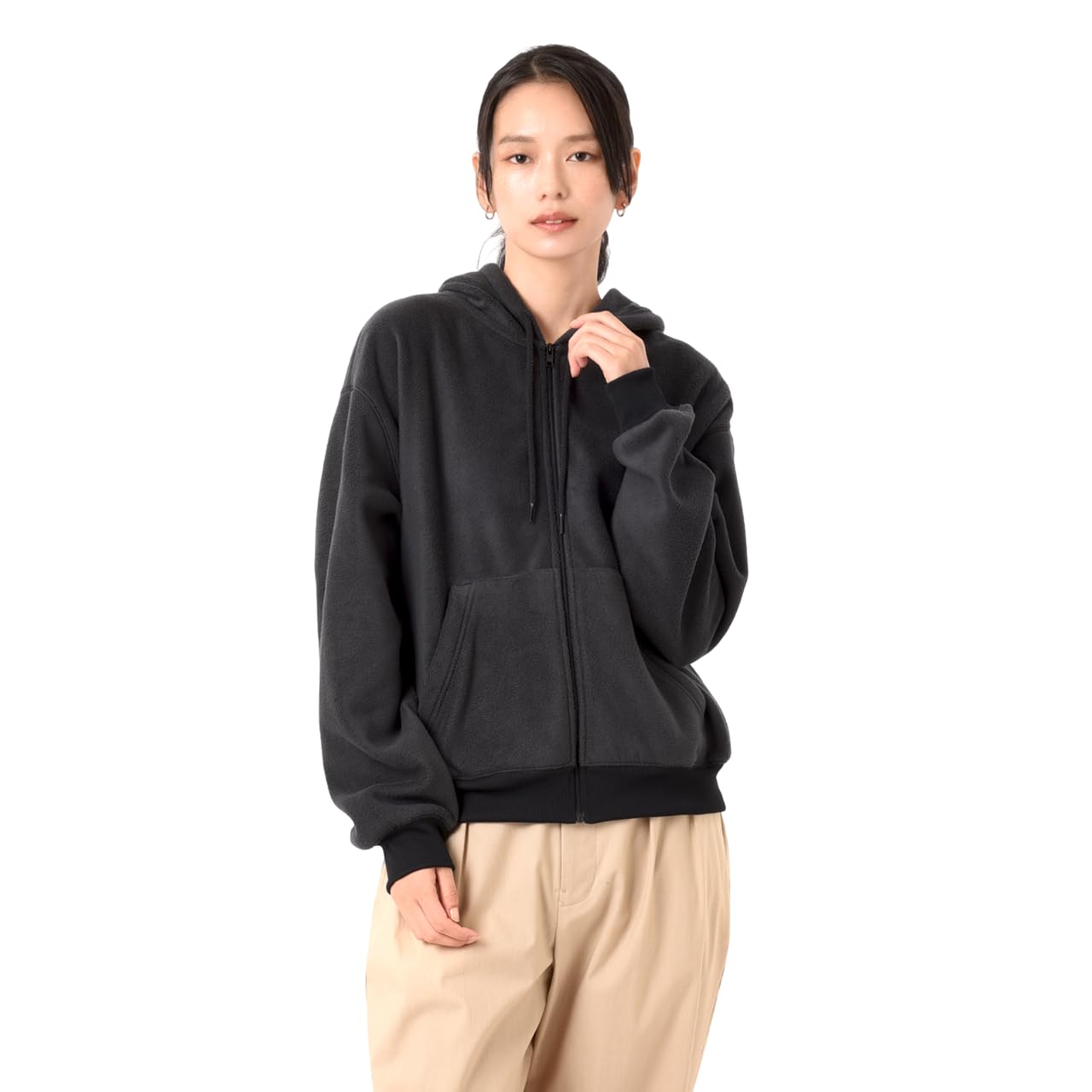 

Флисовая куртка на молнии BK [New Balance] женская (WJ43526) (черный)