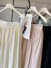 2026 New Women's Pleated Elastic Waist A-line Midi Skirt - High Waist, Slimming, Textured Design for Spring/Summer