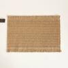4 PCS Boho Tassel Paper Woven Braided Placemats 12x18inch Aesthetic Natural Rustic Place Mats for Dinner Party Beach Table Decor