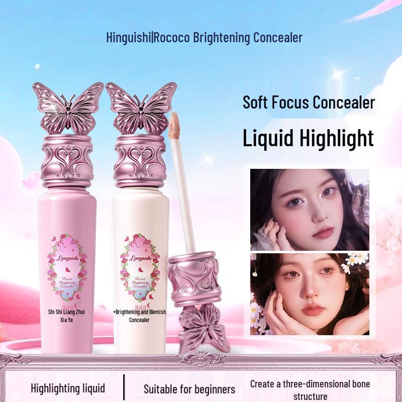 Liangni Shiluo Cocoa Brightening Concealer: Natural Brightening, Soft Focus, Dark Circle Concealment, and Skin Tone Correction.