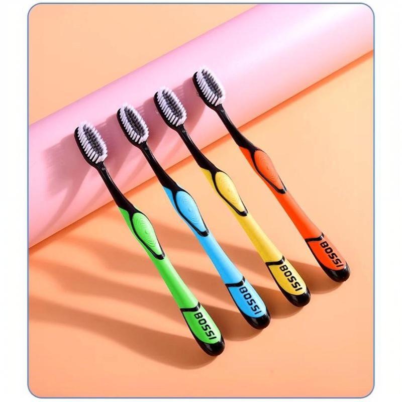 3/5/10 Pcs Manual Toothbrushes Ultra Soft Charcoal Bristles Non Slip Handle For Adult Daily Home Oral Care