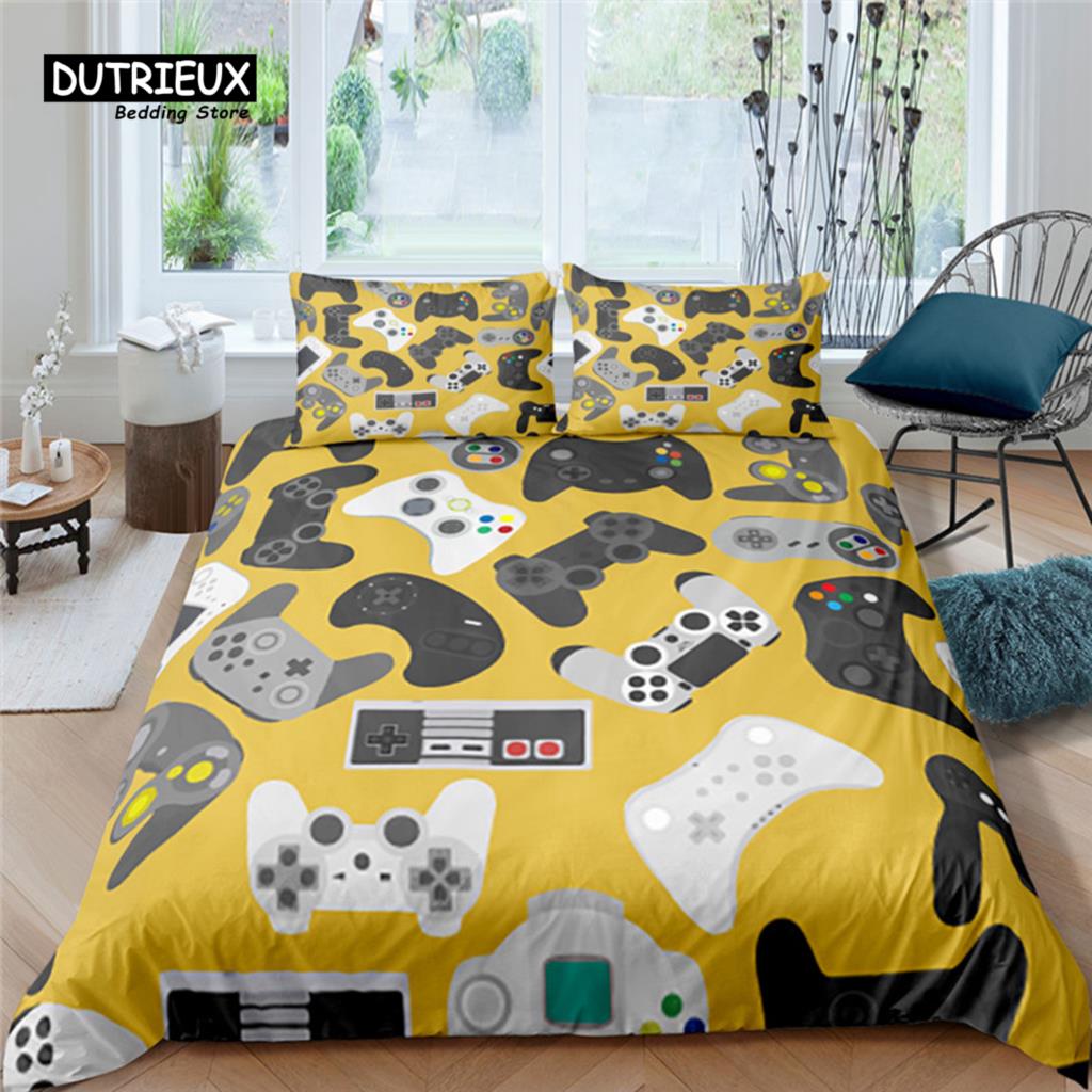 

Главная Жизнь Роскошный 3D игровой контроллер Комплект постельного белья Удобный пододеяльник Комплект постельного белья для детей Размеры Queen и King EU/US/AU/UK EU single(135x200cm)