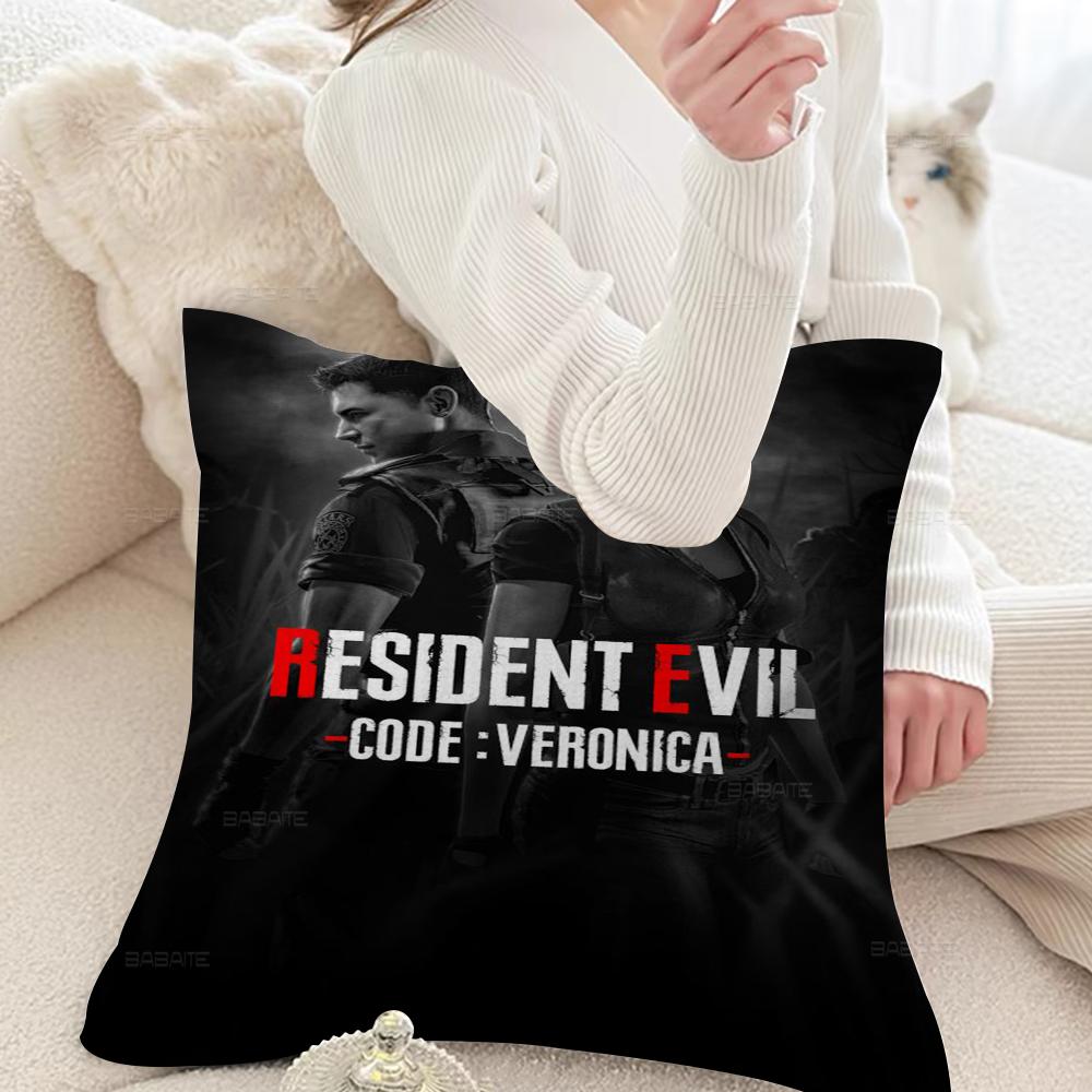 Game R-Resident Leon Kennedy Evil Pillow Gift Home Office Decoration Pillow Bedroom Sofa Car Cushion Coverpillow Case