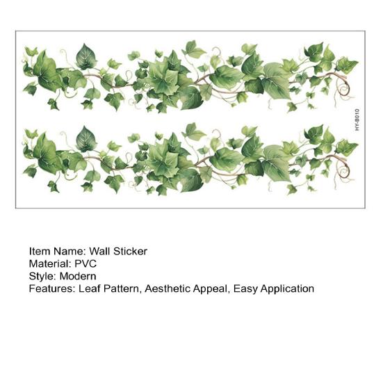 Wall Sticker Self-Adhesive Leaf Wall Stickers Easy to Apply Leaf Decals Living Room Bedroom Dormitory Nature Decor