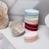 Portable Velvet Jewelry Display Box Oval Shape Ring Earring Necklace Box  Daily Use
