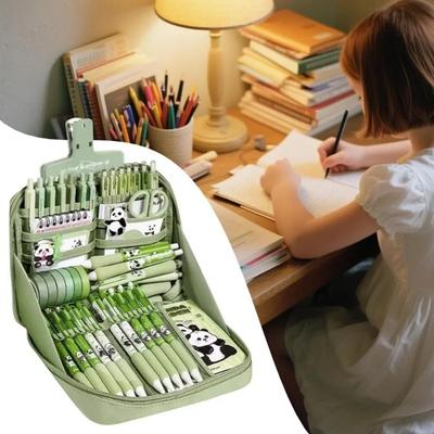 Kantoorartikelenset Panda Thema Schoolbenodigdheden Leuke Schoolbenodigdheden Kantoorartikelenset Liniaal Notitieboekje Sleutelhanger Etui Label Tag