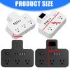 Multiple Outlet Extenders Two USB C Ports Advanced Charging System Power Guards Easy to Carry for International Journey