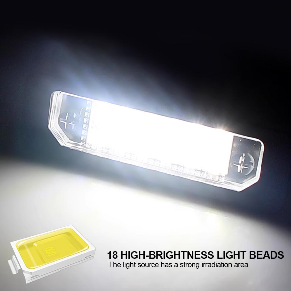 1PC/2Pcs Car LED License Plate Lights Number Plate Lamp Replacement Light For Taurus Mustang Focus Fusion Edge MKS MKT MKX MKZ Milan Sable