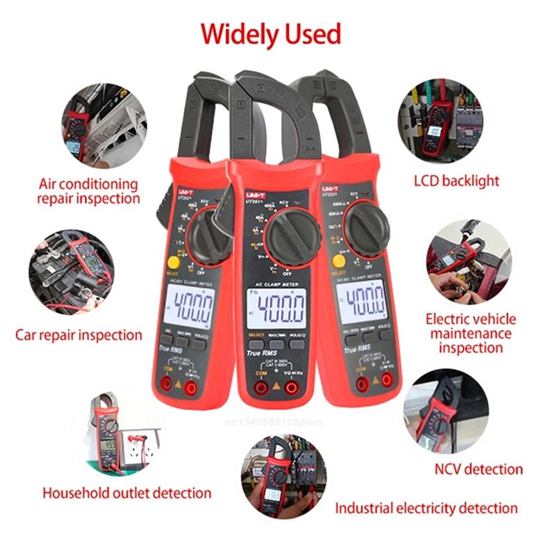 UNI-T Clamp Meter UT210E UT210D UT204 PLUS Current Pliers Hook Ammeter Digital Multimeter Professional Electrical Multi Tester
