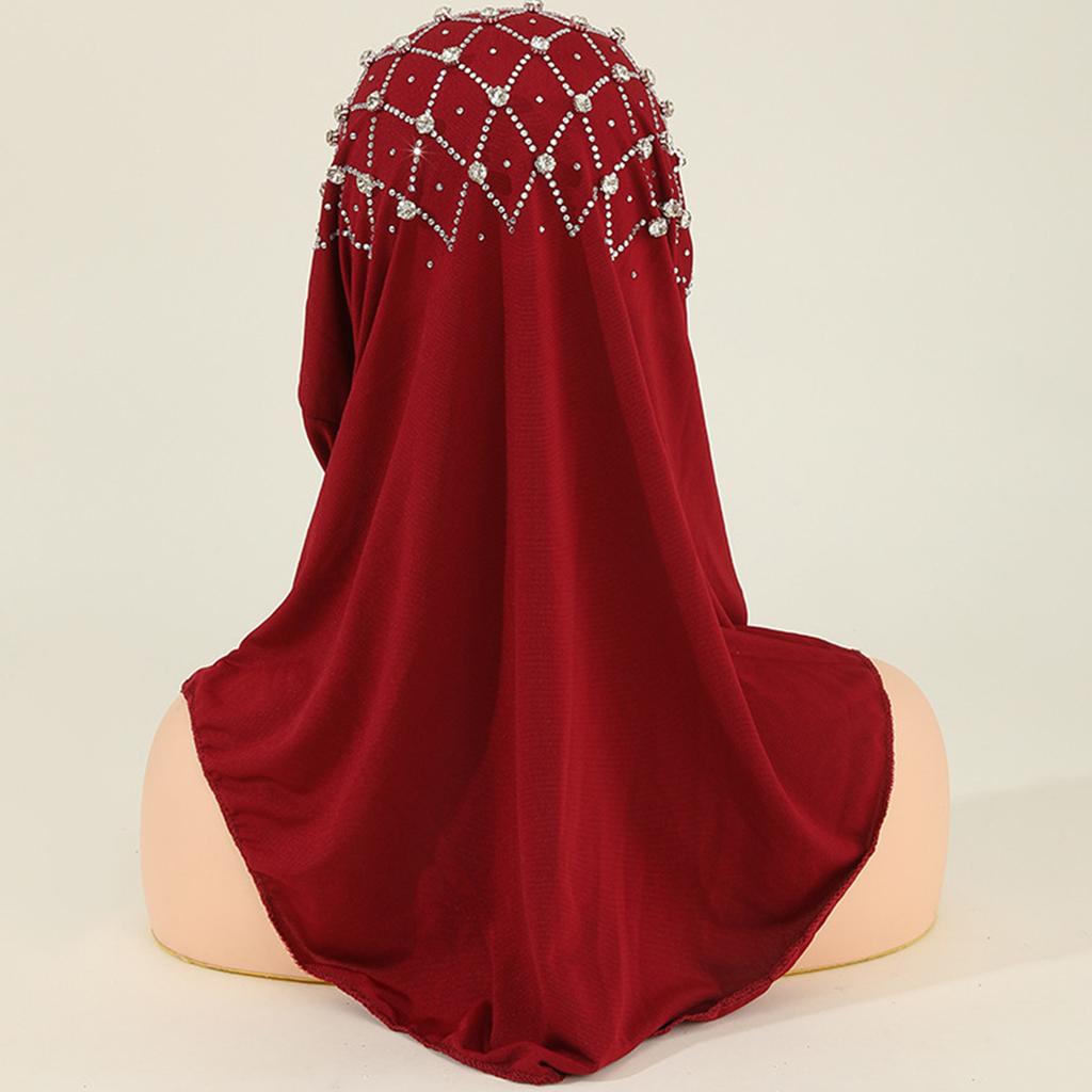 Femme Prière Turban Intérieur Casquettes Mariage Église Hijab Hijab Léger Temps Chaud Musulmans Prière Protection Solaire Foulard Islamique
