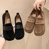 Women's 2025 Spring Soft-Soled Non-Slip Cowhide Loafers: Versatile, Comfortable Flat Shoes