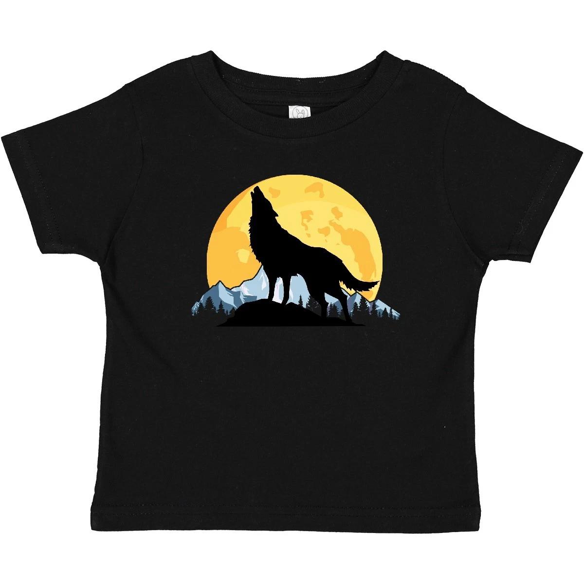 

Inktastic Wolf Wilderness Mountains Moon Baby T-Shirt Wolves Adventure Animals 110