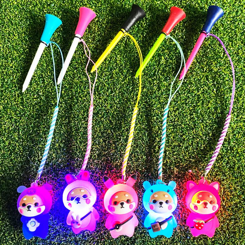 

LED Flashing Golf Tees with Puppy Anti-Loss Rope