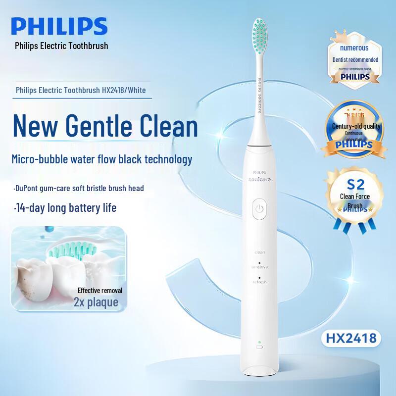 Звуковая электрическая зубная щетка Philips HX2418