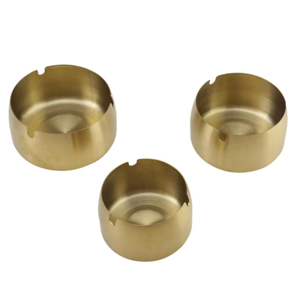 Ash Tray Stainless Steel Ashtray  Convenient Delicate Outdoor Desktop Ornament Wear-Resistant Office