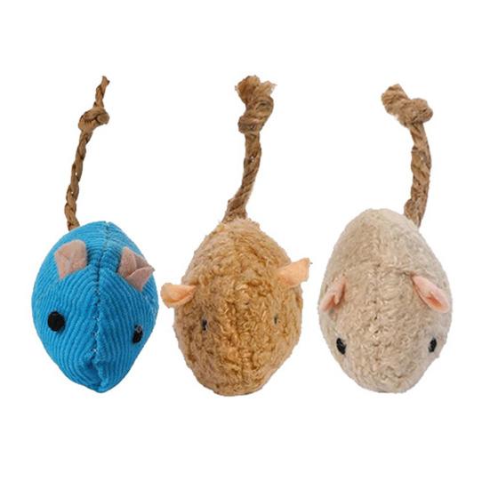 Cat Mouse Toys Stuffed Catnip Plush Mice Cat Toys Interactive Play Cat Chew Toy for Indoor Cats Hunting Instincts And Entertainment