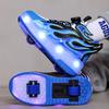 Trendy Kids' Dual-Wheel Roller Shoes - New Detachable Skating Shoes for Boys and Girls