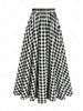 High-End Retro Plaid A-Line Skirt - Elegant, Versatile & Comfortable Slim Fit