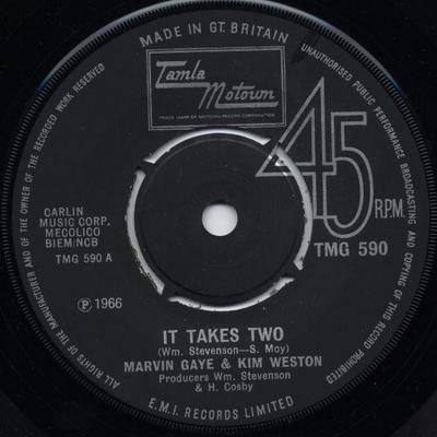 7-Zoll Schallplatte MARVIN GAYE & KIM WESTON - It Takes Two TMG590 Tamla Motown 1967 UK Soul/Funk Gebraucht