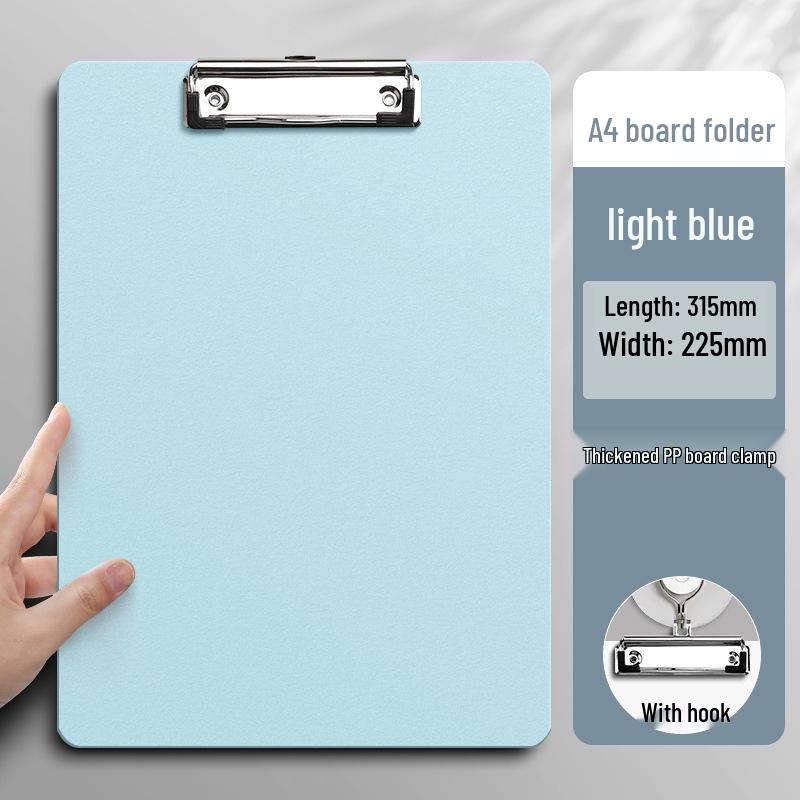 A4 Thickened Metal Clipboard with Strong Clip for Office, Students, and Meetings
