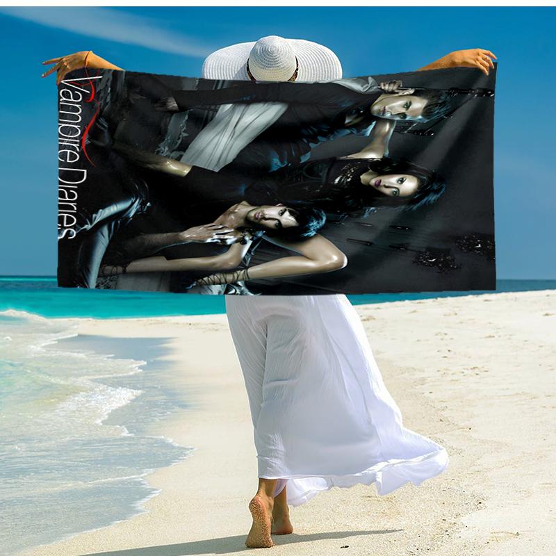 1pc The Vampire Diaries4 Beach Towel, Comfortable and Thick, and Swimming/Bath/Picnic/Camping Towel, Suitable for Seaside Beaches