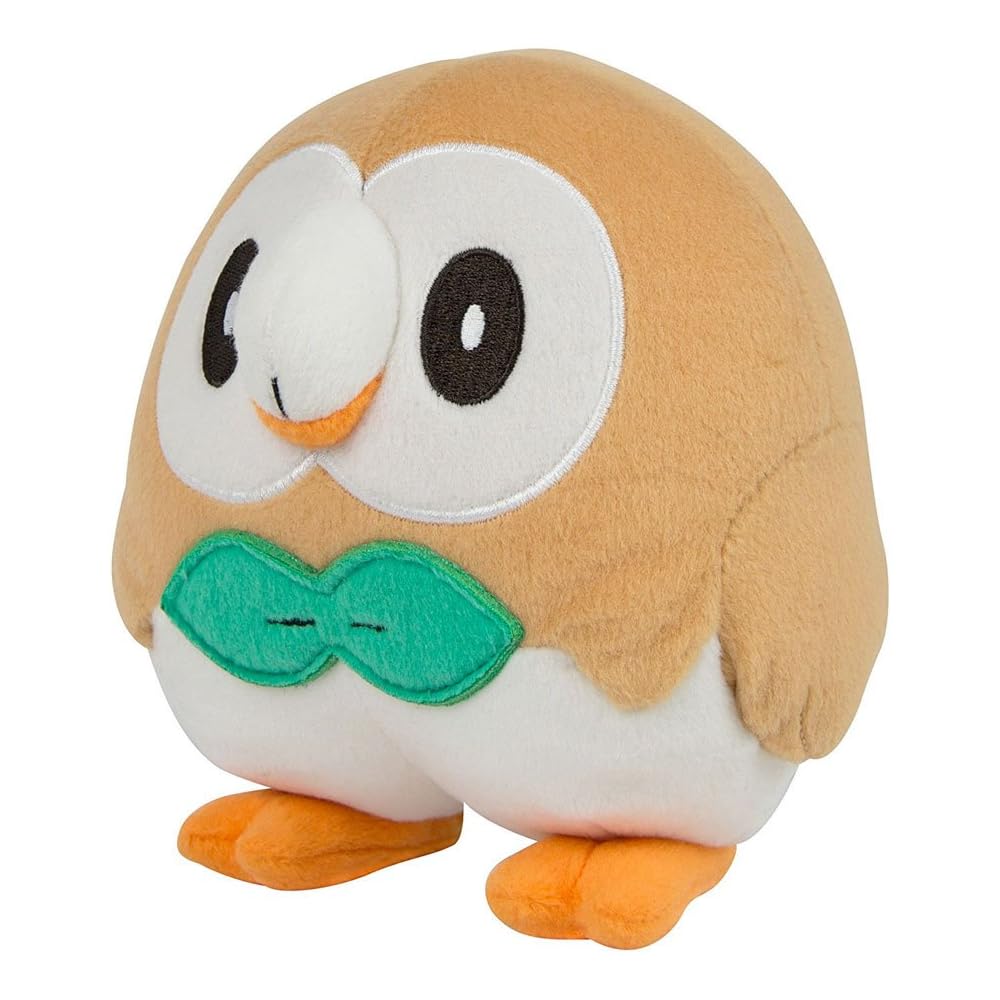 

Pokemon Center Original Rowlet Plush Toy 18x17x17 cm Soft Stuffed Animal
