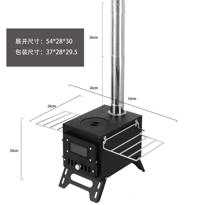

Portable Wood Stove Foldable Camping Tent Stove Stainless Steel for Outdoor Heating Lighting Picnic Travel Gear Must Have