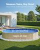 Oval Pool Liner 12x24ft Overlap Style Pool Liner 54in Wall Height
