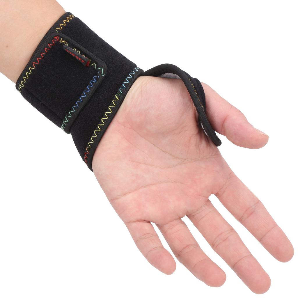Nadgarstek Wsparcie Sportowe Elastyczna Opaska Uciskowa Regulowany Ochraniacz Bezpieczeństwa na Nadgarstek Czarny