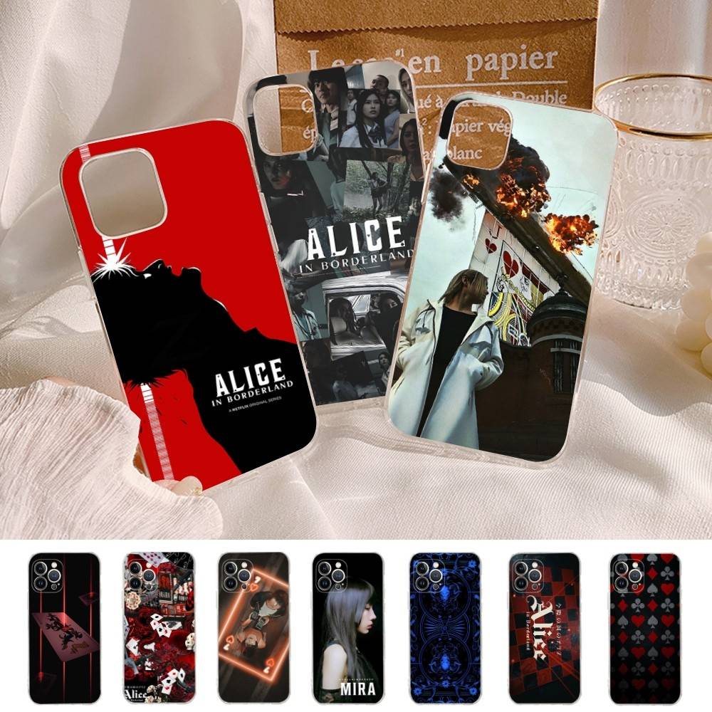 Alice In Borderland TV Suspense Transparent TPU Phone Case For IPhone 17 11 12 13 14 15 16 Pro Max 16 Plus Cover