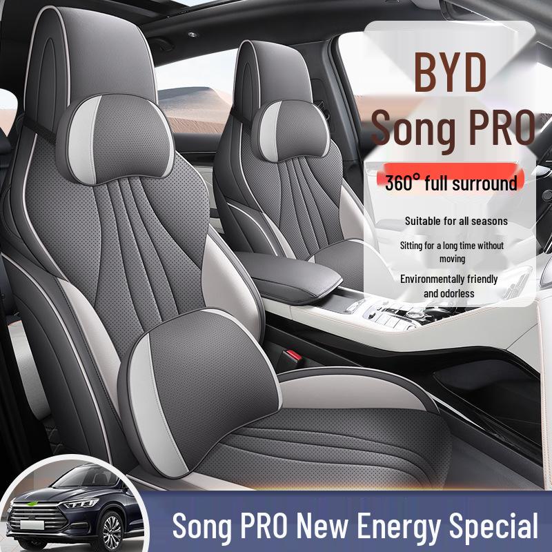 Song PRO Cartoon Leather Car Seat Cushion, Five-Seat Model, All-Season Use