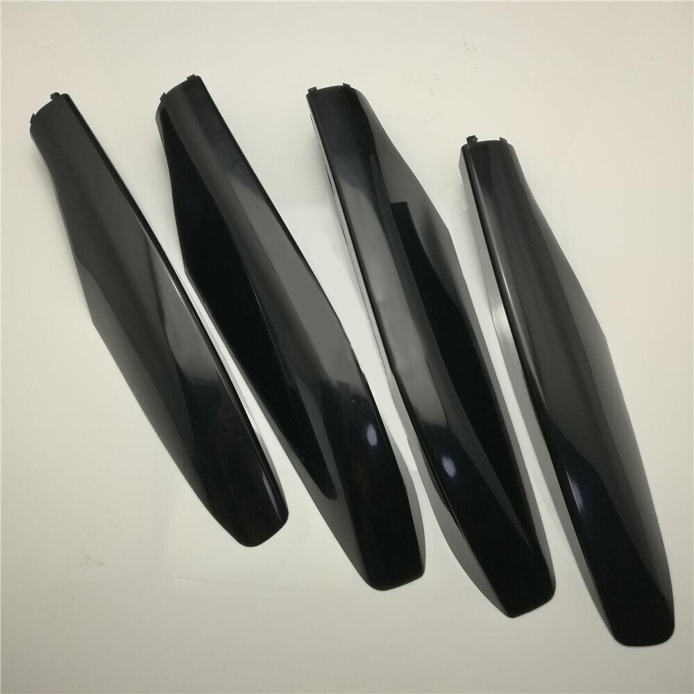 4PCS Black Roof Rail Rack End Molding Cover Cap Shell For Lexus GX470 2003-2009