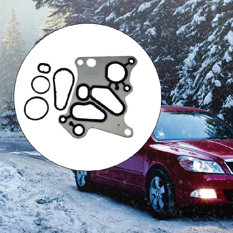 Metal Engine Oil Coolers Gasket Seal, Suitable for M271 W204 W220 E250 E300 E350 E400 E500 E550 C180, Easy Installation