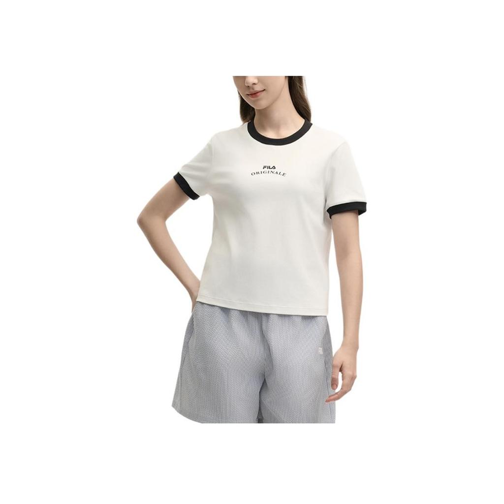 New FILA ORIGINALE T Shirt Women's Cloud White F11W529112F-WT