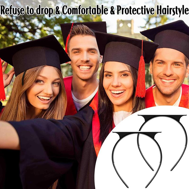 Grad Gift Adjustable Grad Cap Remix Graduation Cap Headband Insert Secure Your Grad Cap And Your Hairstyle Graduation Hat Holder