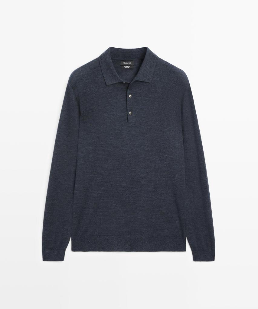 Masimodutti Polo Neck Wool Knit Sweater