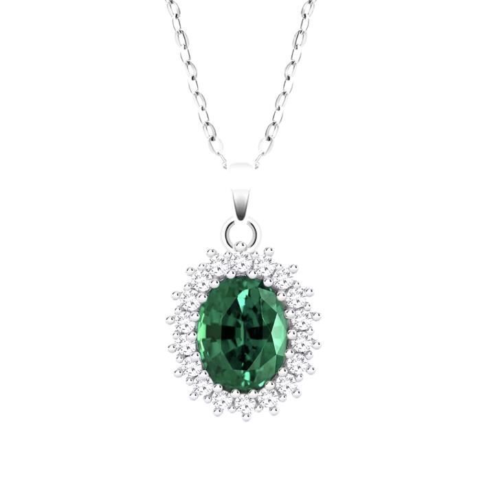 Collier - LOTUS - Collier Lotus Silver Marguerite - Argent 925 - Zirconium Blanc - 45 Cm