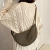 Nylonová Hobo taška Crossbody Taška pod paži Taška půlměsíc Volnočasová Plátěná Taška knedlík Unisex
