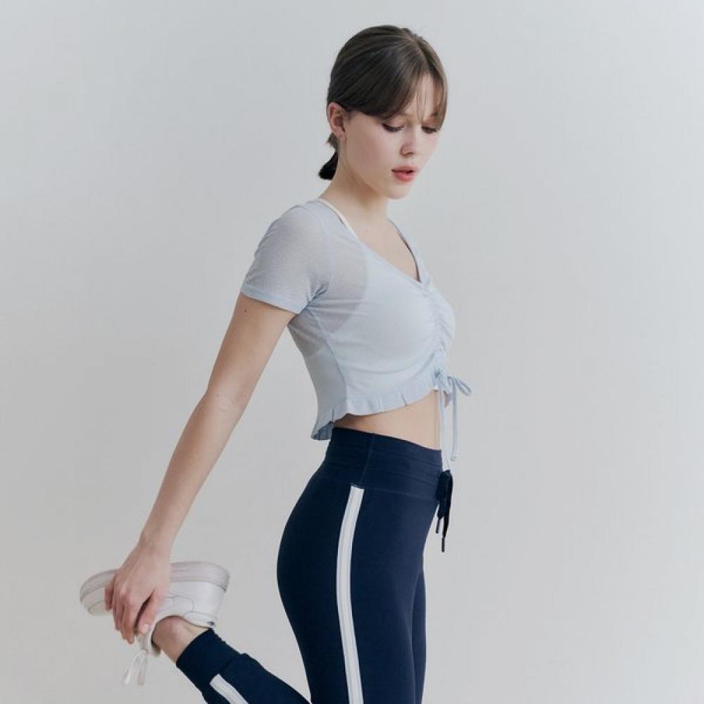 HuiT Frill DeTail T shirT hTwTs3j21T