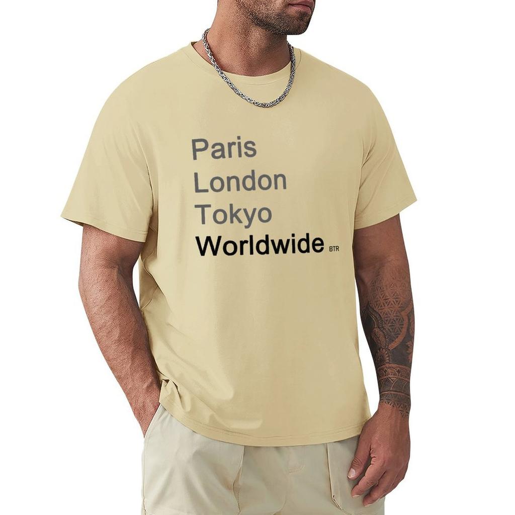 Worldwide Big Time Rush T-Shirt Graphics Shirts Graphic Mens Cotton T Shirts
