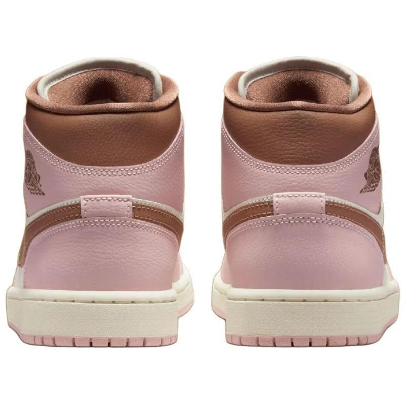 Jordan 1 Mid Pink Oxford Brown Women's Jordan BQ6472-620 Jordan BQ6472-620