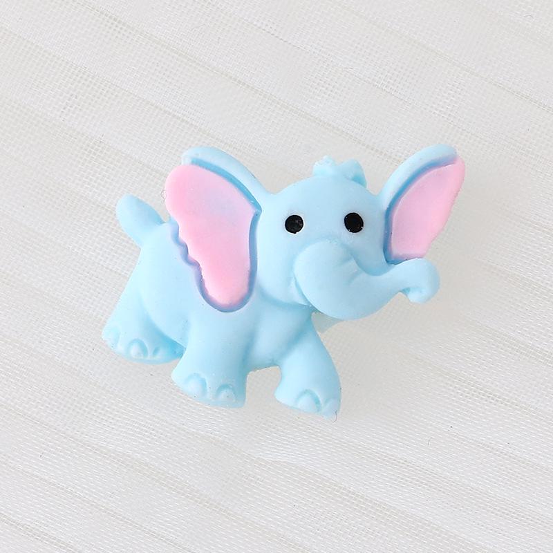 Popular Cartoon Elephant Cola Resin Stickers for DIY Phone Cases