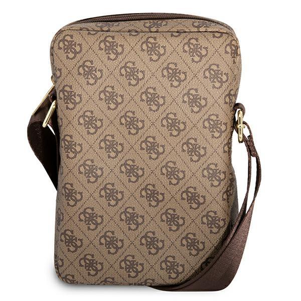 Pokrowiec do laptopa 10" Guess 4G Big Metal Logo Brązowy