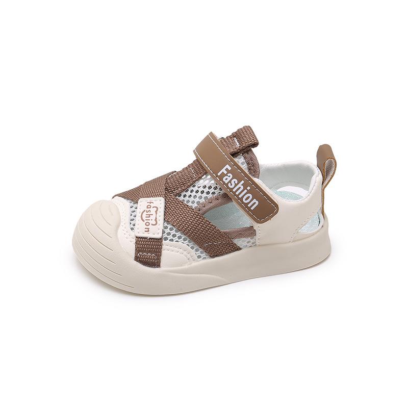 Children's sandals 2025 new summer boys baotou casual hollow beach shoes medium children's sports baby shoes tide