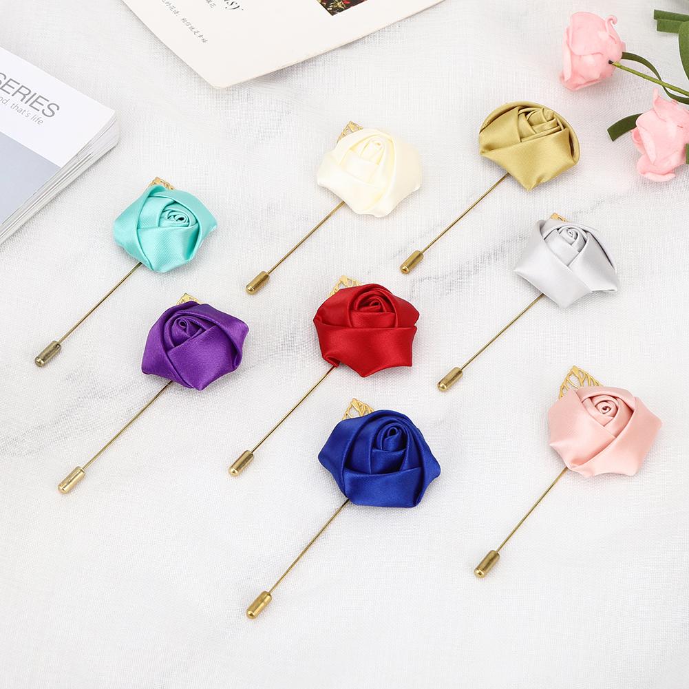 8Pcs Fashionable Handmade Brooch Lady Men Corsage Jewelry for Bridal Wedding Prop Decoration