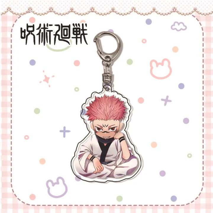Jujutsu Kaisen Gojo Satoru Itadori Acrylic Keychain 55mm Anime Cosplay Accessory